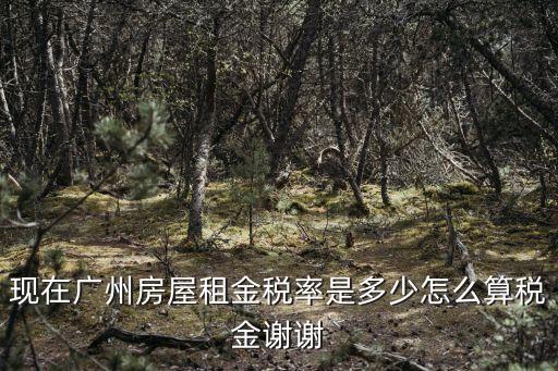 現在廣州房屋租金稅率是多少怎么算稅金謝謝