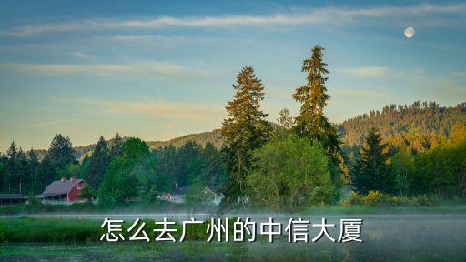 怎么去廣州的中信大廈