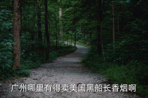 廣州哪里有得賣美國黑船長香煙啊