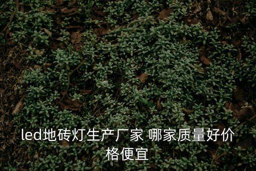led地磚燈生產廠家 哪家質量好價格便宜
