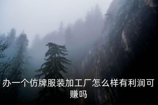 辦一個仿牌服裝加工廠怎么樣有利潤可賺嗎