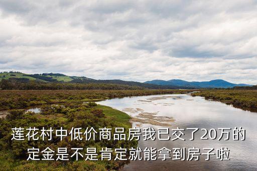 蓮花村中低價(jià)商品房我已交了20萬的定金是不是肯定就能拿到房子啦