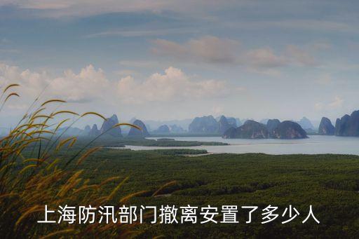 上海防汛部門撤離安置了多少人