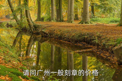 廣州龍印刻章價格，請問廣州一般刻章的價格