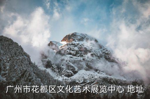 廣州的書法展覽館，廣州市花都區文化藝術展覽中心 地址