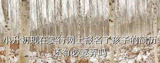 廣州小升初還需要投簡歷嗎，小升初需要投簡歷嗎