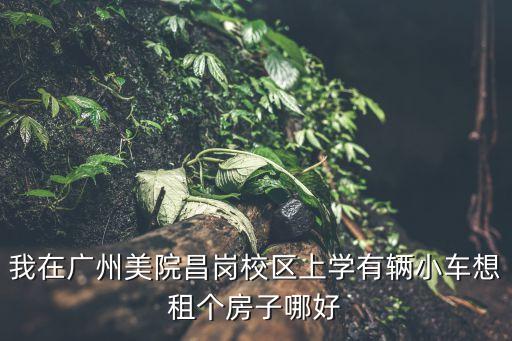 廣州昌崗學區房哪里最好，我在廣州美院昌崗校區上學有輛小車想租個房子哪好