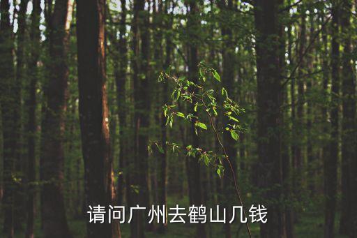 廣州省站到鶴山要多少錢，廣州到鶴山多少錢