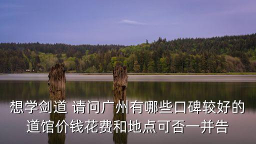 廣州劍道館哪里正宗，想學劍道 請問廣州有哪些口碑較好的道館價錢花費和地點可否一并告
