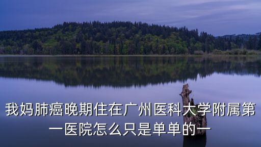 我媽肺癌晚期住在廣州醫科大學附屬第一醫院怎么只是單單的一