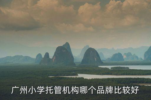 廣州小學(xué)托管機構(gòu)哪個品牌比較好