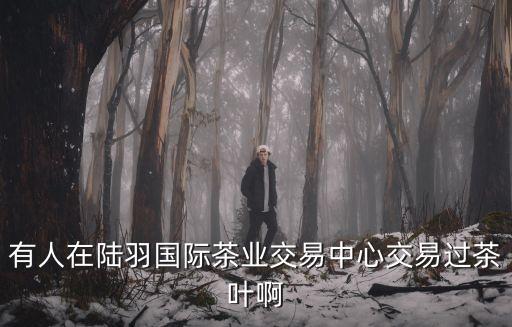 廣州陸羽茶業交易中心陸羽代理，有人在陸羽國際茶業交易中心交易過茶葉啊