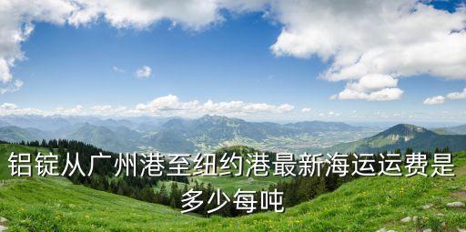 廣州至紐約港運費，鋁錠從廣州港至紐約港最新海運運費是多少每噸