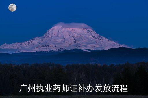 廣州執(zhí)業(yè)藥師證補(bǔ)辦發(fā)放流程