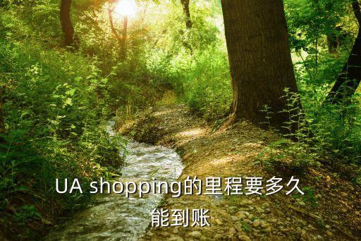 廣州ua漢堡里程，UA shopping的里程要多久能到賬