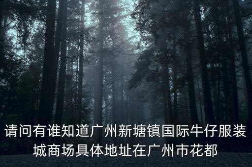 請問有誰知道廣州新塘鎮國際牛仔服裝城商場具體地址在廣州市花都