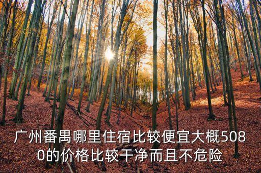 廣州番禺鑫源租房住宿，廣州番禺哪里住宿比較便宜大概5080的價格比較干凈而且不危險