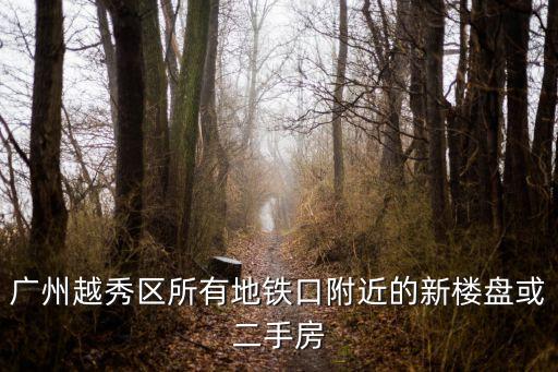 廣州越秀區(qū)所有地鐵口附近的新樓盤或二手房