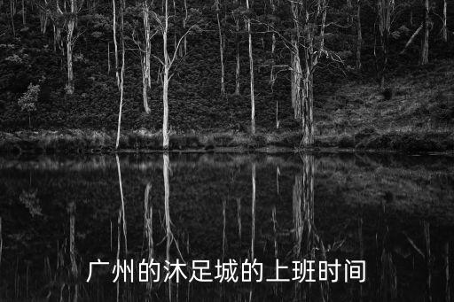 廣州的沐足城的上班時間