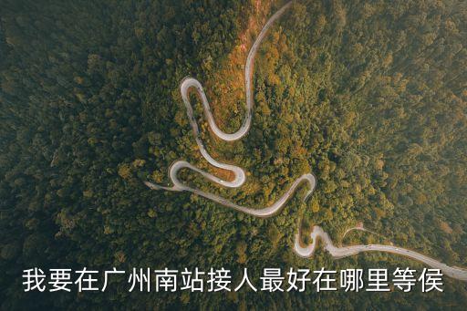 我要在廣州南站接人最好在哪里等侯