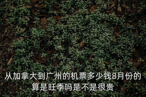 從加拿大到廣州的機票多少錢8月份的算是旺季嗎是不是很貴