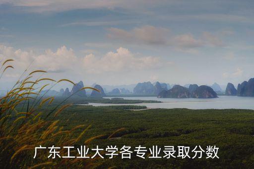 廣東工業(yè)大學(xué)各專業(yè)錄取分數(shù)