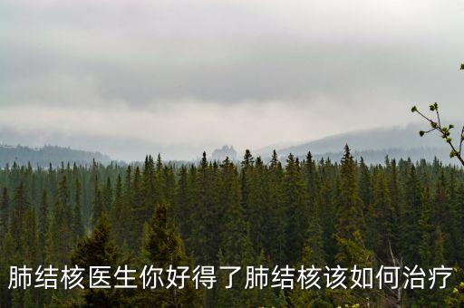 廣州胸科醫(yī)院肺結(jié)核科方毅敏，肺結(jié)核醫(yī)生你好得了肺結(jié)核該如何治療