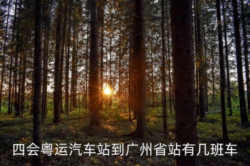 四會車站離廣州省站的客運班次，四會東城汽車站到廣東省站時間