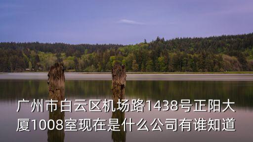 廣州市白云區機場路1438號正陽大廈1008室現在是什么公司有誰知道