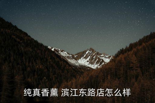 純真香薰 濱江東路店怎么樣