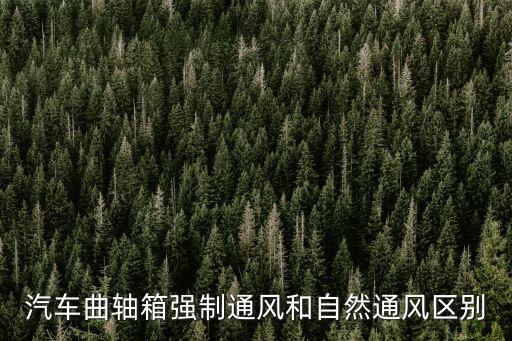 強制通風，什么是曲軸箱強制通風哪種發動機曲軸箱采用強制通風