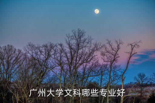 廣州大學文科哪些專業好