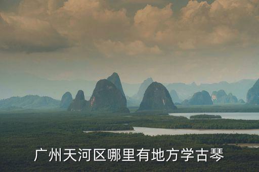 廣州天河區哪里有地方學古琴