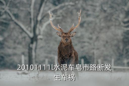 廣州泥頭車禍視頻，20101111l水泥車皂市路斷發生車禍