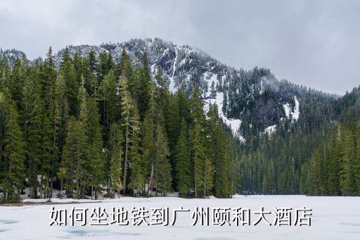 廣州南湖頤和公館別墅地鐵，如何坐地鐵到廣州頤和大酒店