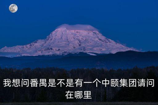 我想問番禺是不是有一個中頤集團請問在哪里