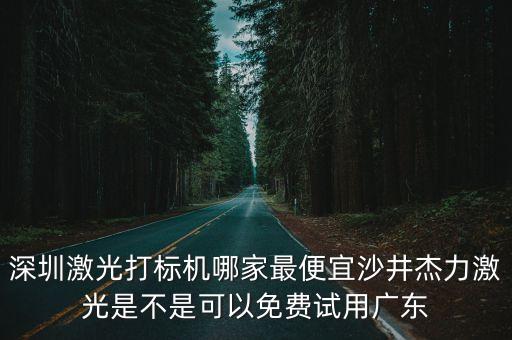 廣州寶安工業打標機，深圳激光打標機哪家最便宜沙井杰力激光是不是可以免費試用廣東