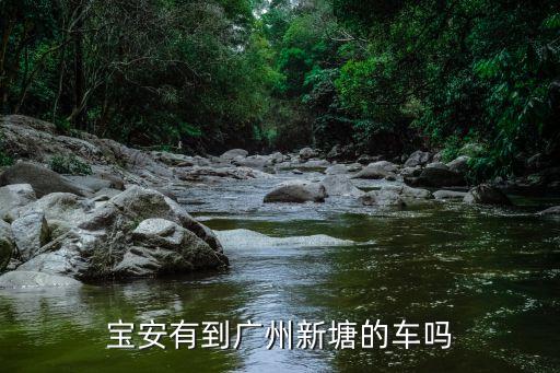 寶安至廣州新塘司機號碼，寶安有到廣州新塘的車嗎