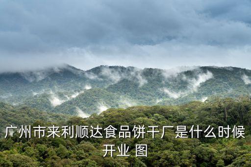 廣州市來利順達食品餅干廠是什么時候開業 圖
