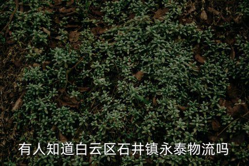廣州白云永泰京東配送，有人知道白云區石井鎮永泰物流嗎
