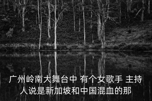 廣州歌舞劇院嶺南舞，廣州嶺南大舞臺演出精彩嗎