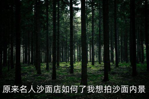 原來名人沙面店如何了我想拍沙面內景