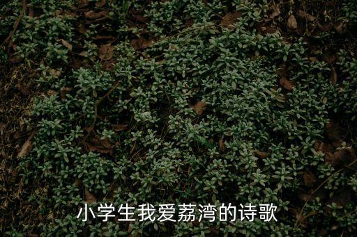 小學生我愛荔灣的詩歌