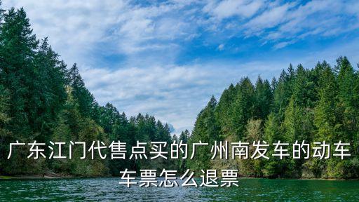 廣州南發車票如何退票，廣州火車票如何退票
