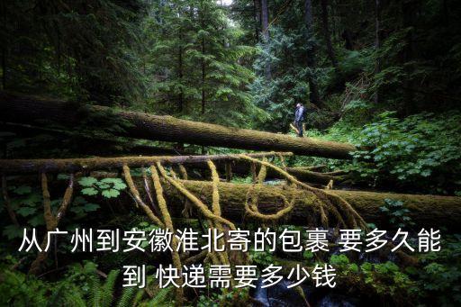 從廣州到安徽淮北寄的包裹 要多久能到 快遞需要多少錢
