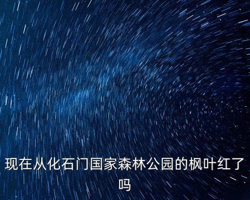 廣州從化石門森林公園秋天，從化石門森林公園1月份的楓葉好看嗎