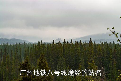 廣州地鐵八號線途經的站名