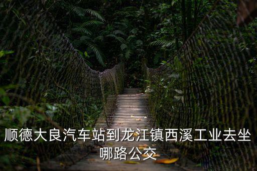 順德大良汽車站到龍江鎮西溪工業去坐哪路公交