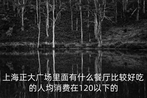 上海正大廣場里面有什么餐廳比較好吃的人均消費在120以下的