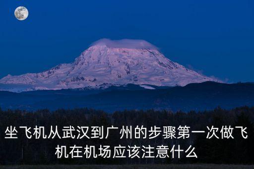 坐飛機從武漢到廣州的步驟第一次做飛機在機場應該注意什么
